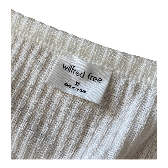 NWT Aritzia Wilfred Free Starsky Longsleeve - Light Birch XS - Picture 6 of 11